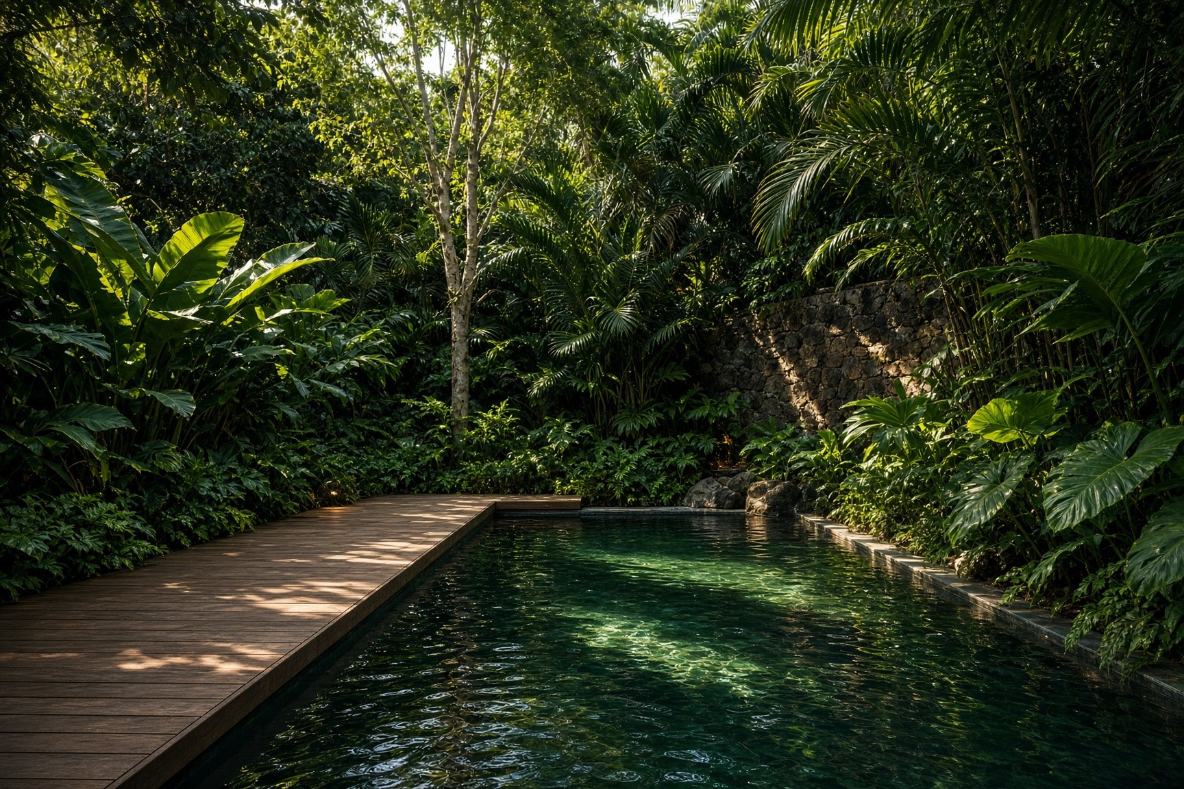 L'Écrin de Verdure — Jardin tropical — Bois